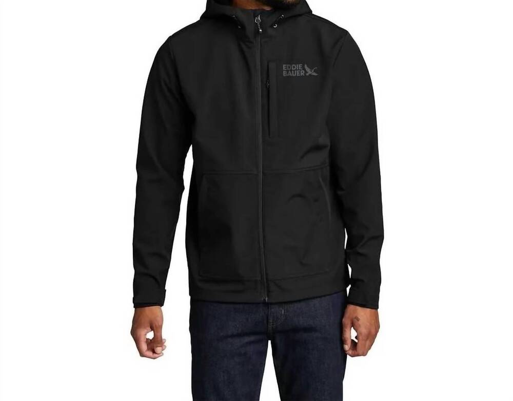NEW EDDIE BAUER vista hooded storm repel waterproof jacket in black